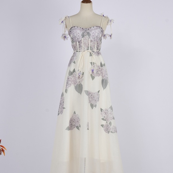 Zimmermann Dresses & Skirts - Zimmermann Romantic Floral Bustier Maxi Dress
